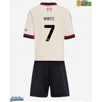 Liverpool Florian Wirtz #7 Bortedraktsett Barn 2025-26 Kortermet (+ Korte bukser)